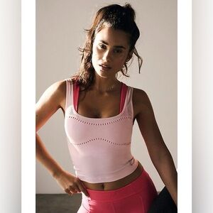 NOWT FP Movement by Free People Movement Laser Focus Cami Bleached Coral XS/S